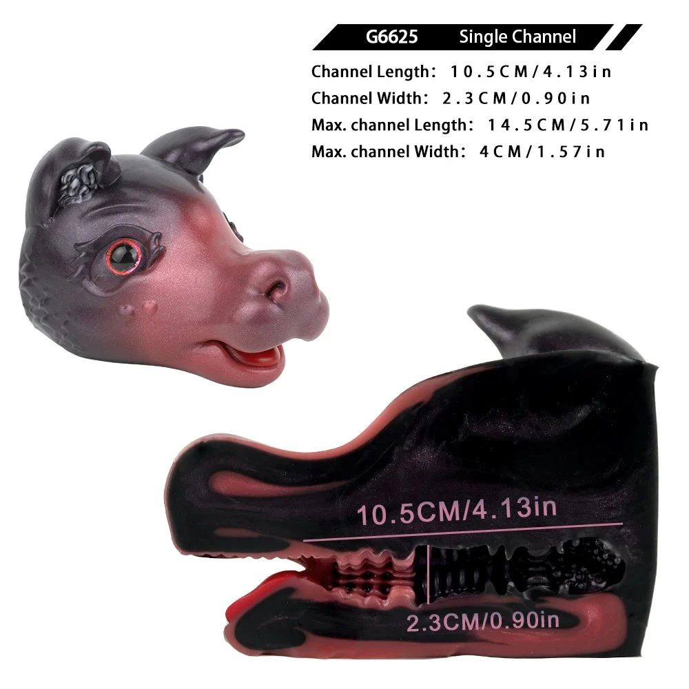 Animal Fantasy Series Silicone Male Masturbator, a High-sensation Sex Toy with Intense Enveloping comfort