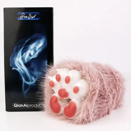 Animal Cat Claw Animal Fur Pocket Pussy Male Masturbator Soft Silicone Single Vagina Penis Stroker Massage Sex Toy for Men