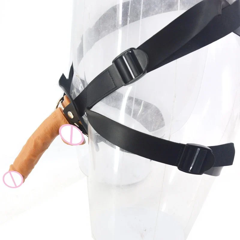 Strapon Realistic Dildo with Belt Lesbian Couple Sex Tool Harness Dildo with Belt Strap on Sex Toy for Couple Pegging