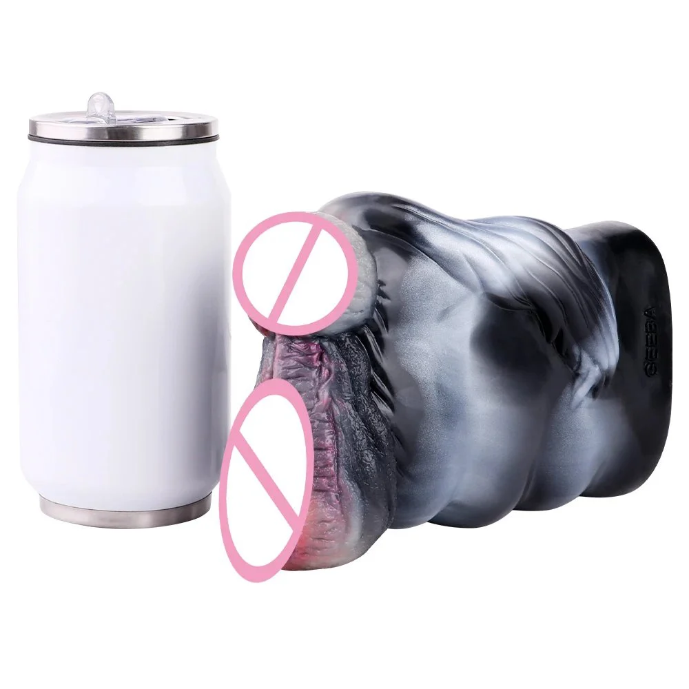 Animal Monster Masturbation Cup Male Dual Masturbating Sex Toy Miss Zebra Mastrubations Fantasy Sex Toys