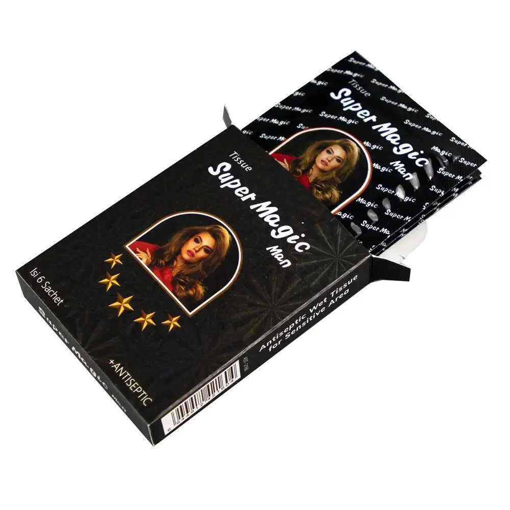 Delay Spray Sexual Adult Products 6PCS Long Time Male Delay Wet Wipes Man Delay Wet Tissue