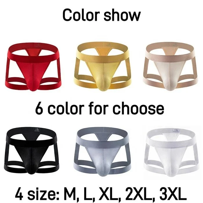 Men's Premium Fashion Cotton Stretch Jock Strap for Men Sexy Bikini Pants