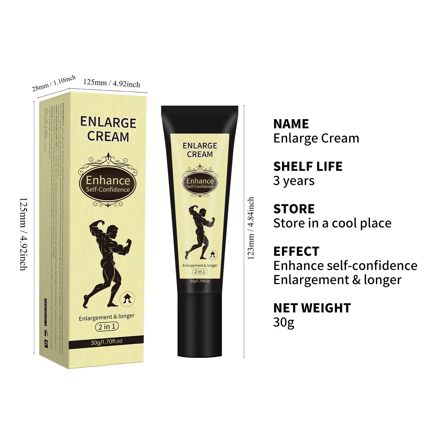 Male Private Care 2 in 1 Men Enhancement Man Power Private Care Essential Repair Cream