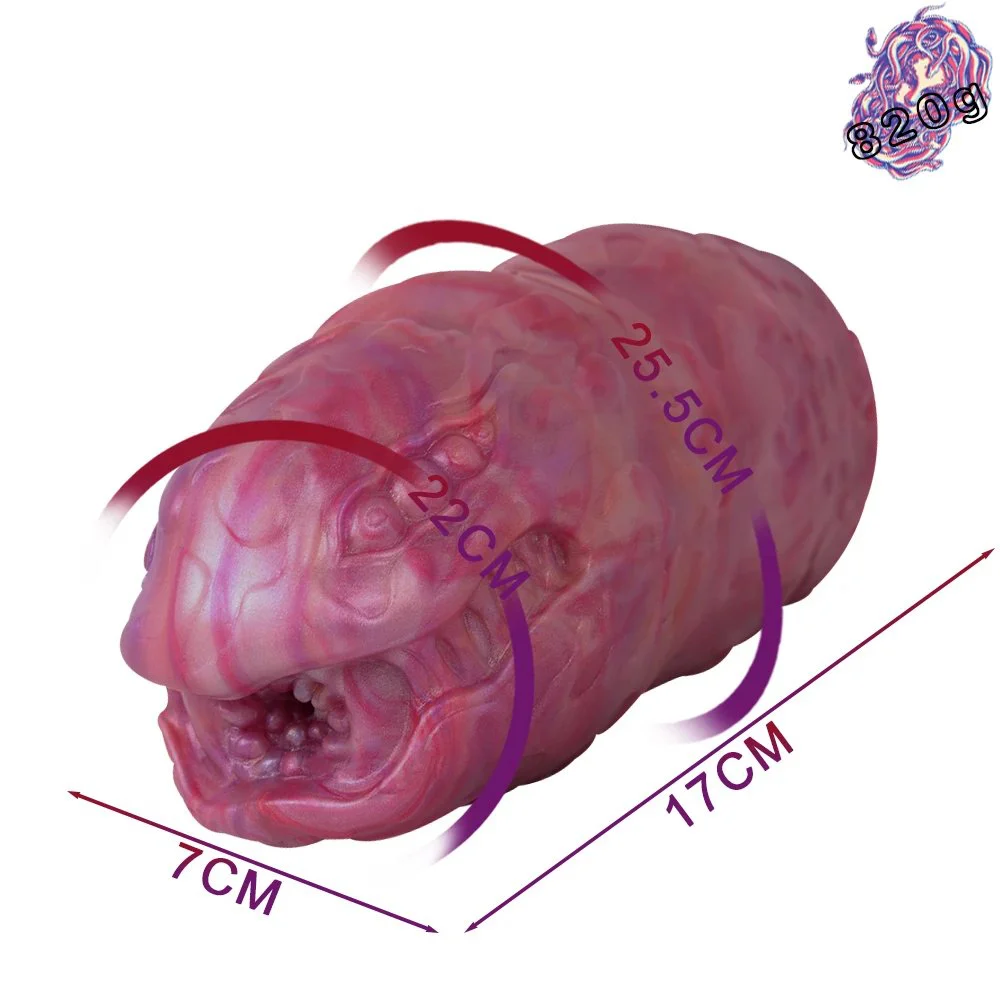 Artificial Animal Snake Masturbator Real Vagina Male Sucking Silicon Soft Hands Free Masturbation for Men Sex