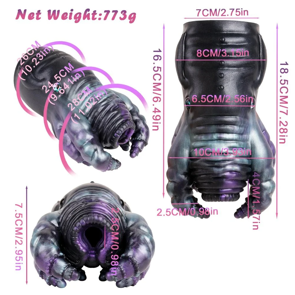 Arrival Single Hole Silicone Monster Male Masturbator Sex Toys for Adult Fantasy Pocket Pussy Stroker Men's Penis