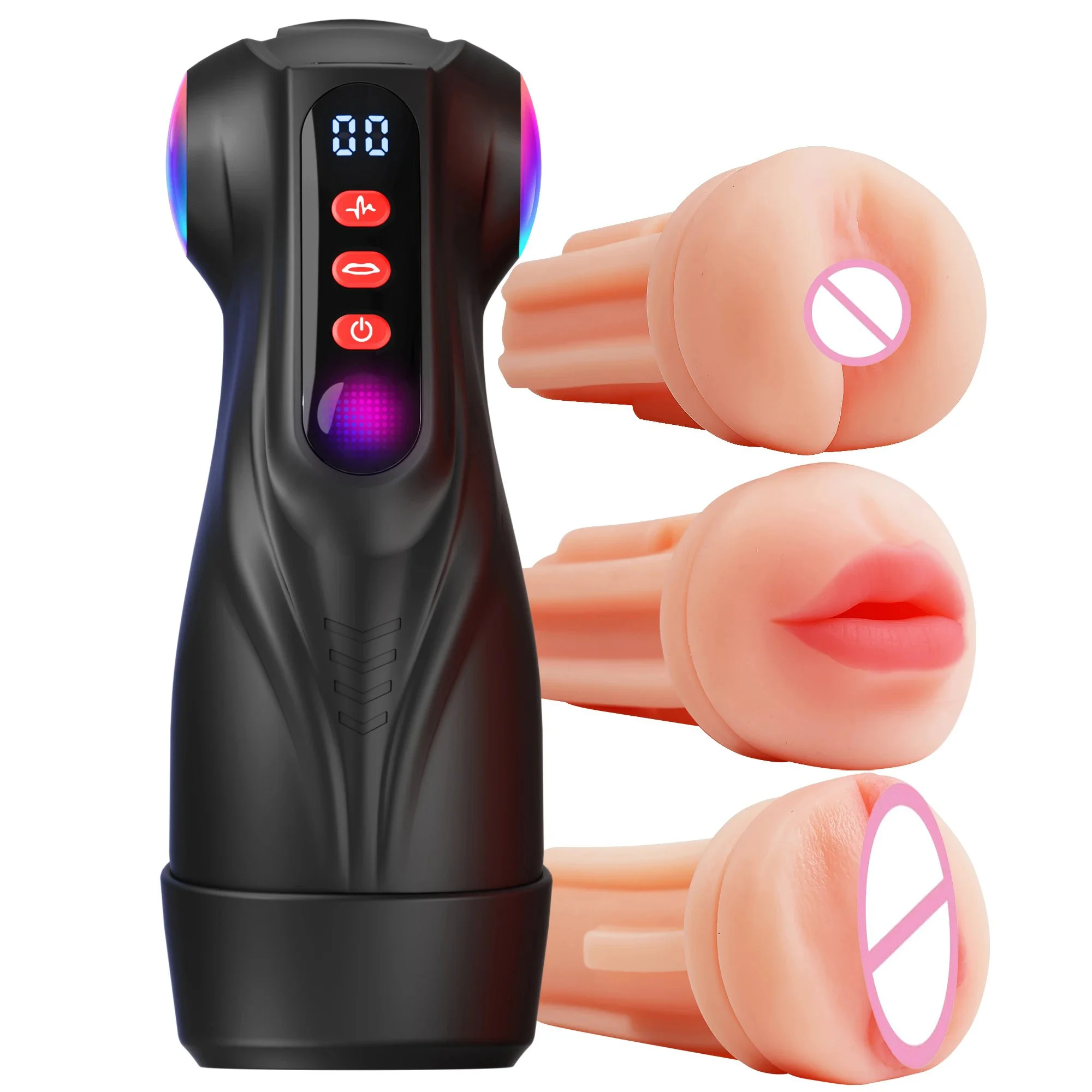 Fully Automatic Male Masturbator Aircraft Cup with Super Tight Vibrating & Stimulating Features APP Interactive Sex Toy