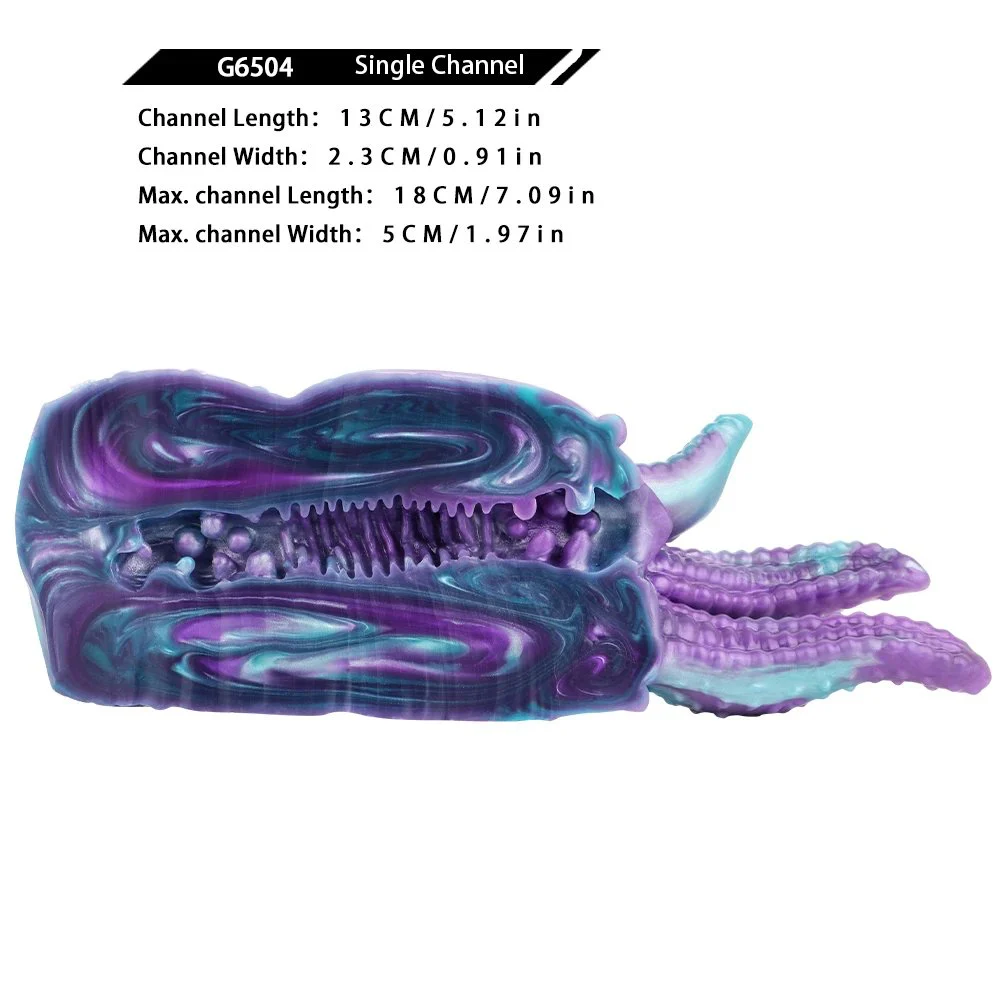 Nautilus Textured Silicone Male Masturbator Six Tentacle Anal Plug One Hole Men Penis Stroker Pocket Pussy Onahole Sex Toy