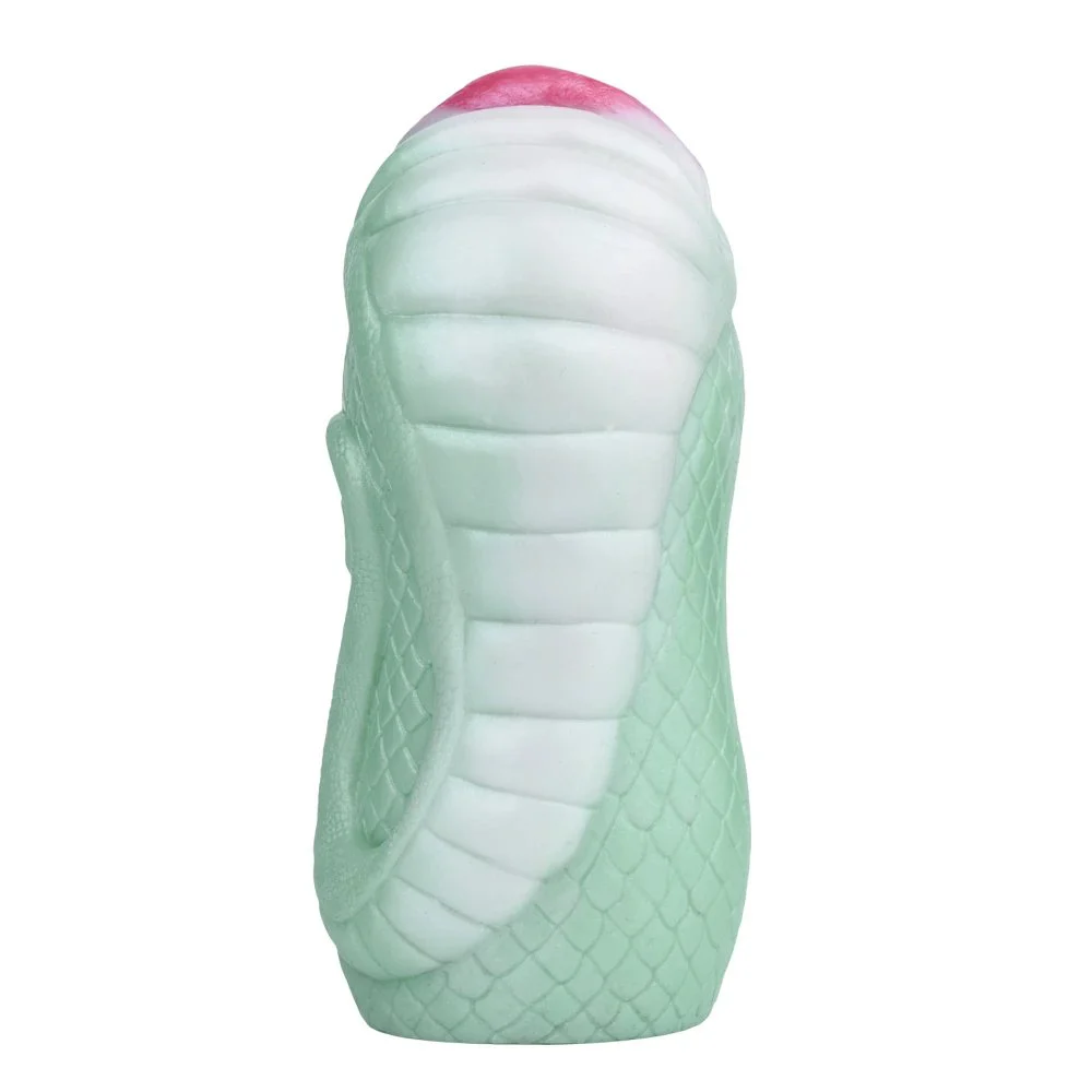 Green Snake Style Masturbation Cup Red Lips Best Oral Cup Single Channel Cups