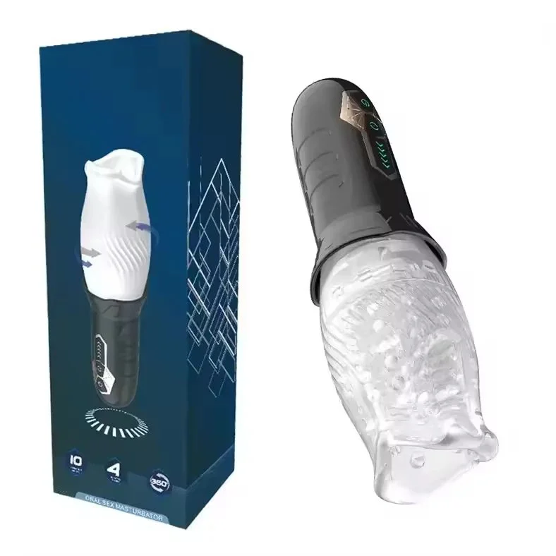 Hands Free Double Side Motors 10 Strong Vibrations Thrusting Men Vibrator Aircraft Masturbation Cup Sucking Masturbator