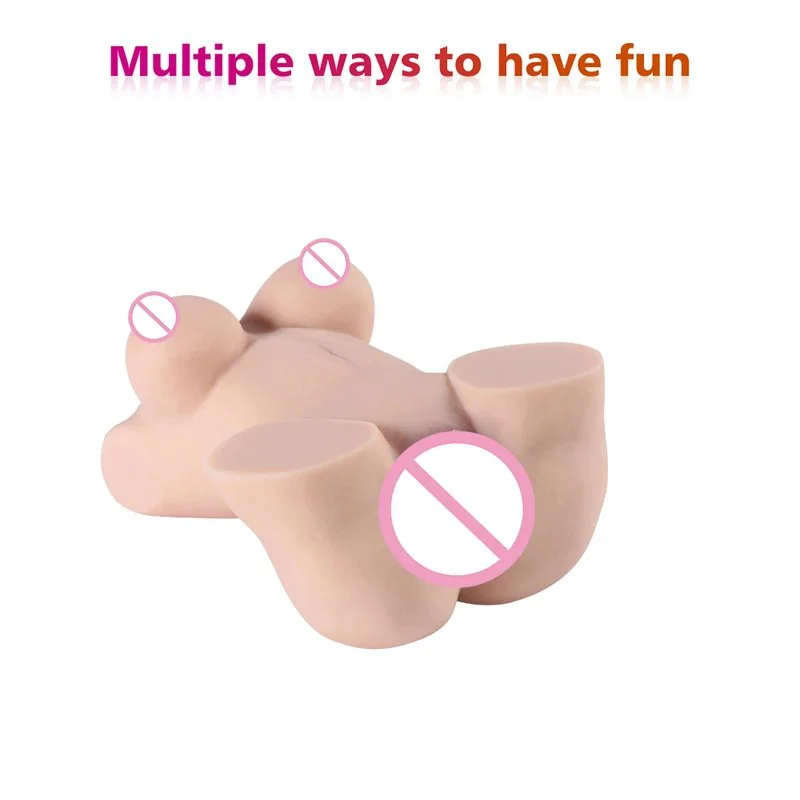 Fat Ass Real Vagina Full Silicone Skin Masturbator Half Body Adult Sex Toys for Men