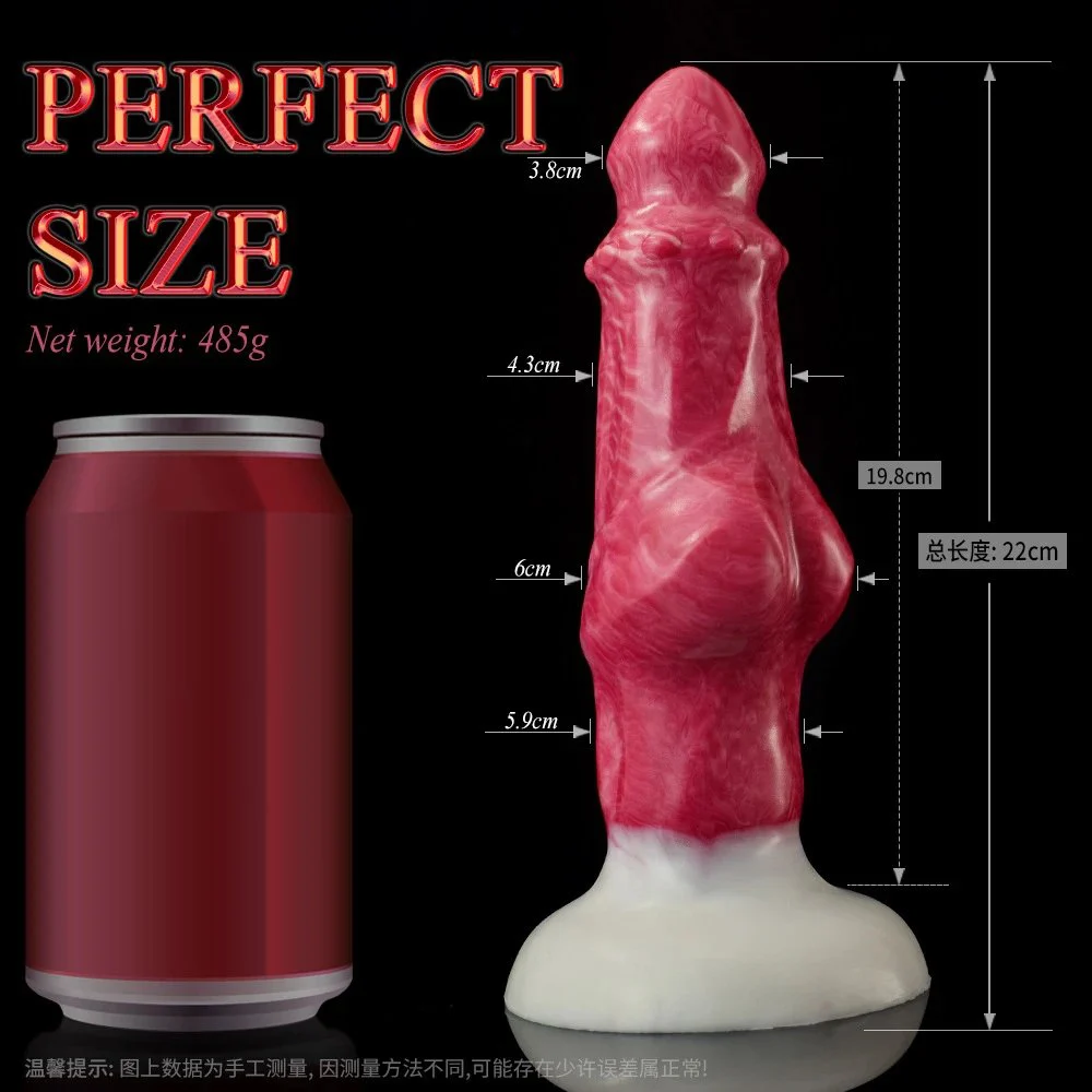 New Style Squirting Monster Suction Cup Dog Knot Fantsay Realistic Penis Silicone Dildo for Female Male