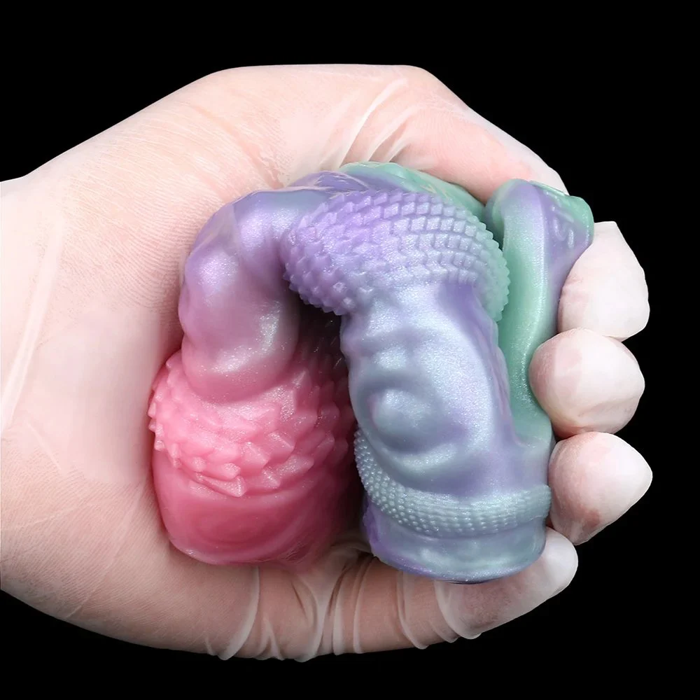 Dragon Male Penis Sleeve, Silicone Monster Penis Extender Enlarger Sleeve Cock Extension Sleeve Male Adult Sex Toy for Men