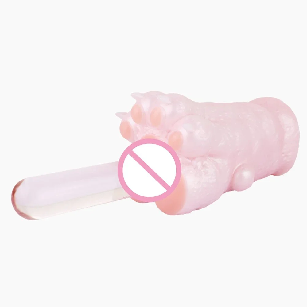Fantasy Cat Paw Style Male Masturbator Soft Realistic Touch Single Channel Aircraft Cup for Men Pleasure