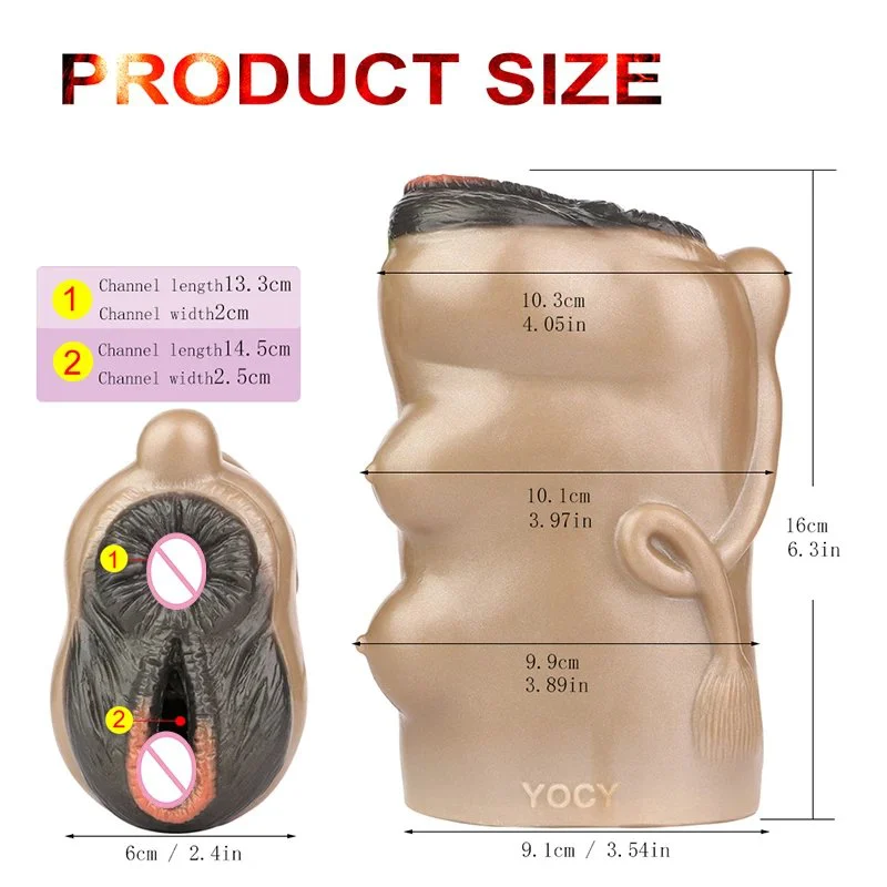 Horse Male Masturbator Silicone Stroker Fantasy,Fantasy Dual Channel Animal Silicon Pocket Pussy, Masturbation Machine Men
