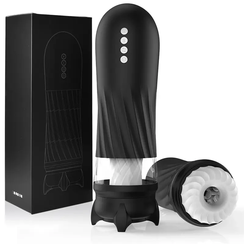 Automatic Male Masturbator Adult Sex Toys for Men With 3 Twisting and 5 Thrusting Vibration Modes Hands-Free Heating