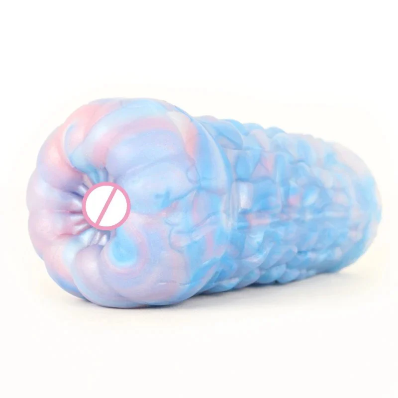 Artificial Realistic Liquid Silicone Men Masturbate Aircraft Cup Colorful Animal Aircraft for Men Masturbator