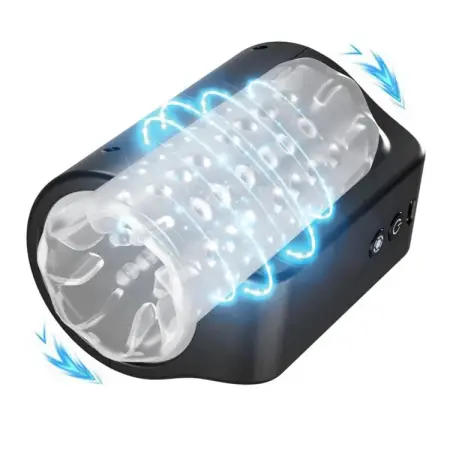 Deep Throat Open-ended Rotation Masturbation Cup Automatic Male Masturbators Cup Sex Toys for Men
