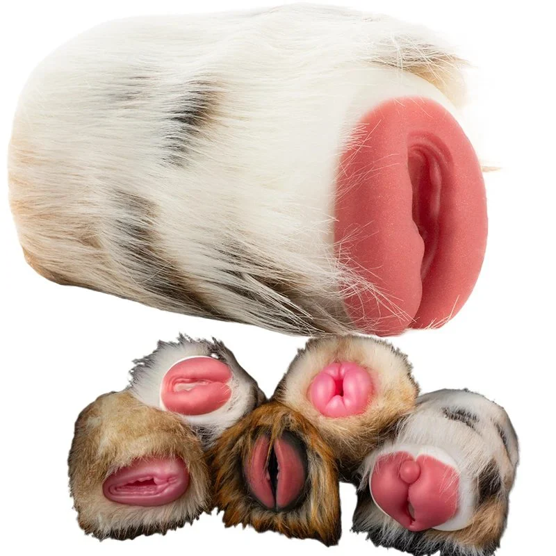 Beast Furry Male Masturbator Sex Simulator Silicone Pocket Pussy Adult Onahole Realistic Vagina Men's Stroker