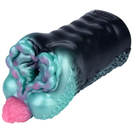 Black Mamba Wildebeest Liquid Silicone Fantasy Masturbator Designed to Be Lightweight and Portable Sex Toy for Men