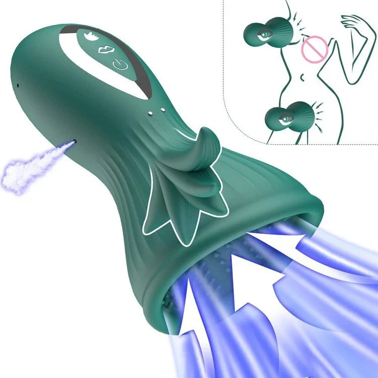 Breast Massage Licking Vibrators for Women Men Penis Trainer Masturbation Cup
