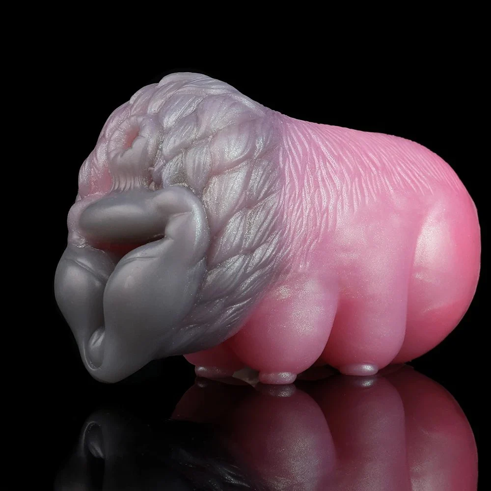 Fantasy Monster Dragon Beast Masturbation Cup Polarized Gold World Soft Silicone Sex Double Hole Male Adult Toys