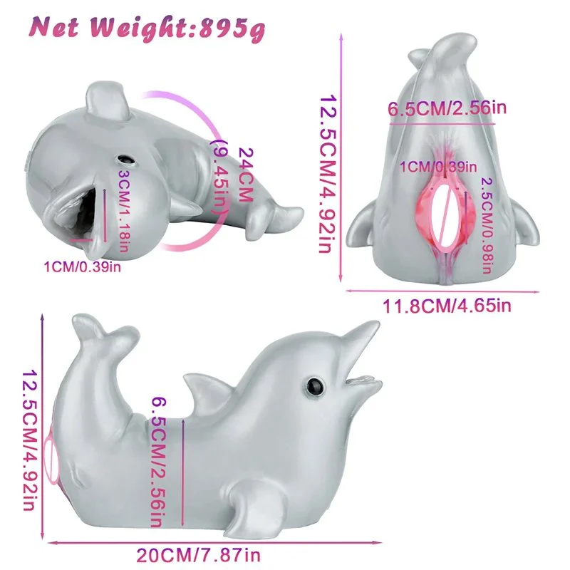 Holomorphic Design Dual Channel Male Masturbator Silicone Soft Material Experience Realistic Adult Toy for Men