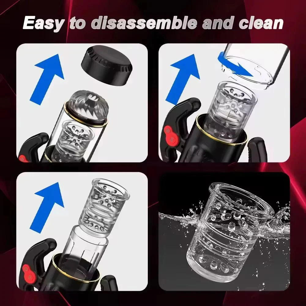 Automatic Sucking Male Masturbators Cup Upgraded 7 Vibration & Suction Hands Free Pocket Pussy Male Stroker