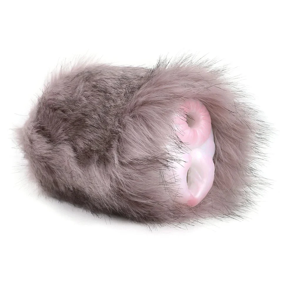 Fantasy Little Dark Rabbit Masturbation Cup Double Hole Soft Silicone Male Adult Sex Toys Plush Monster Pussy Pocket