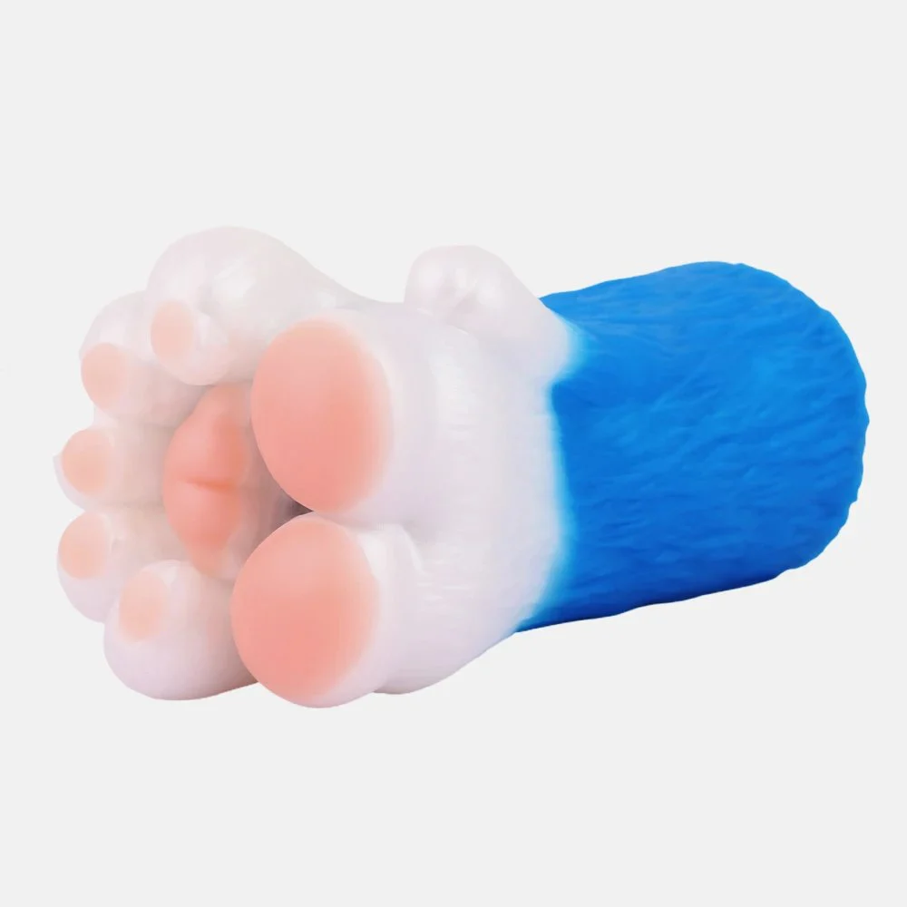 Bear Paw Style Furry Masturbation Cup Realistic Touch Single Tunnel Fantasy Toy for Male Solo Use