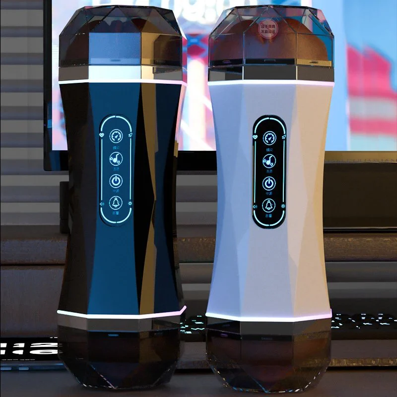 Male Electric Masturbator Aircraft Cup Adult Products Adult Toys Double-headed Channel Sound Vibrating Sex Toys Masturbator Cup