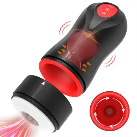 Realistic Pocket Pussie 10 Modes Automatic Vibration Sucking Masturbators Male Masturbation Toys