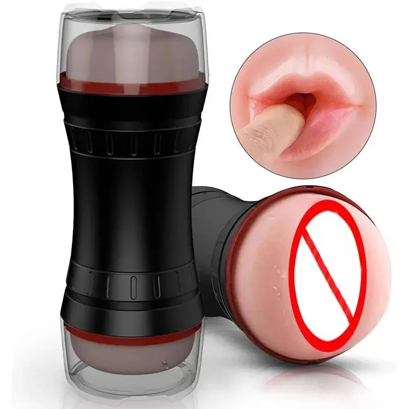 Male Masturbation Cup Sex Toy Aircraft Cup Design with Flashlight Type Feature for Men