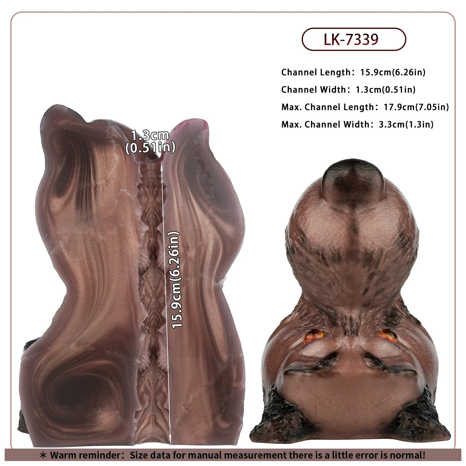 Dog Head Creature Doll Custom,Fantasy Pussy Stroker Male Masturbator Sex Toys for Men