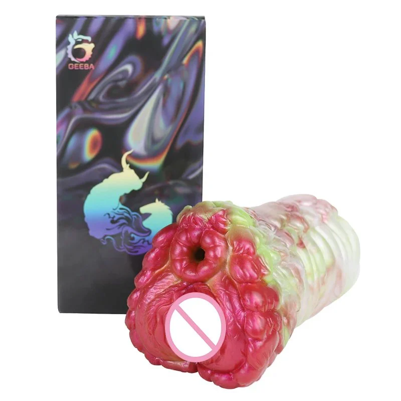 Dual Channel Sheep Pocket Pussy Liquid Silicone Animal Male Masturbator Monster Sex Doll Suitable for Male Masturbation