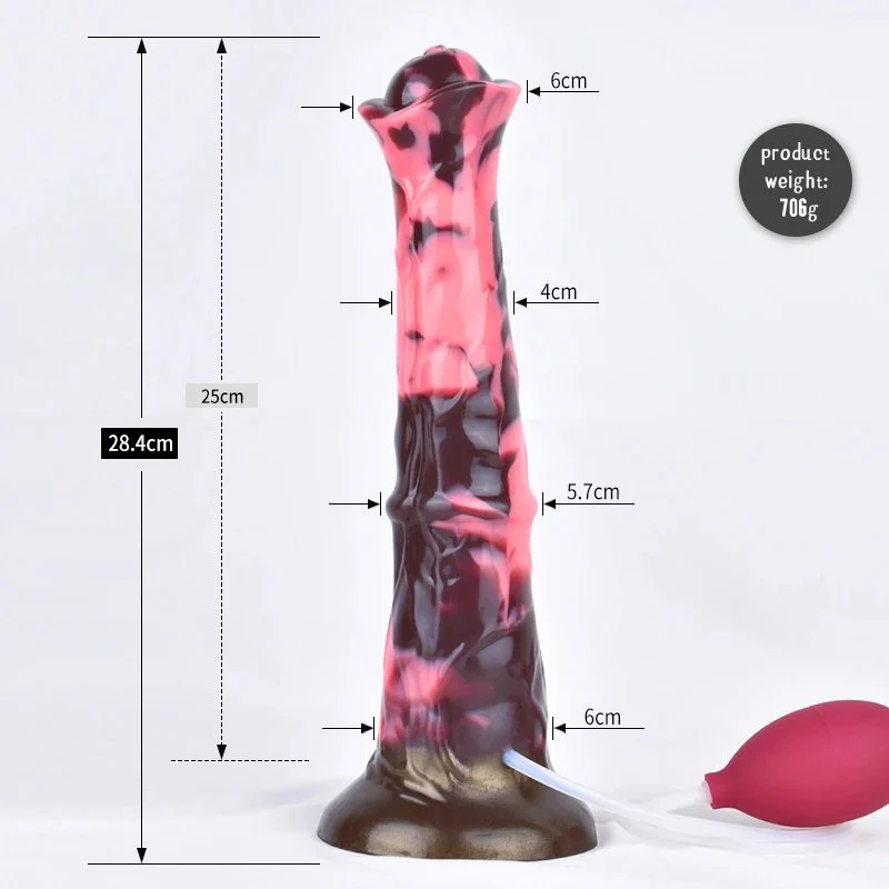 Squirting Horse Dildo Huge Realistic Horse Ejaculation Dildo Faak with Suction Cup Large Size Animal Women Vagina Anal Plug