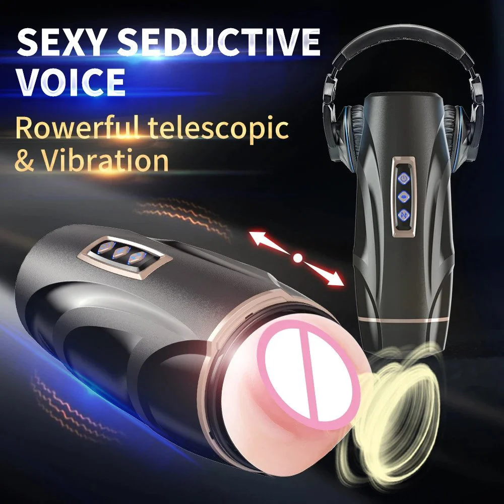 8 Frequency Automatic Vibration Telescopic Sucking Masturbation Machine Male Masturbator Sex Toys