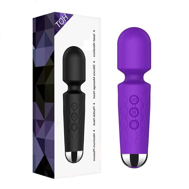 20 Frequency 8 Speed Waterproof USB AV Mini Vibrator Massager Sex Toys for Women