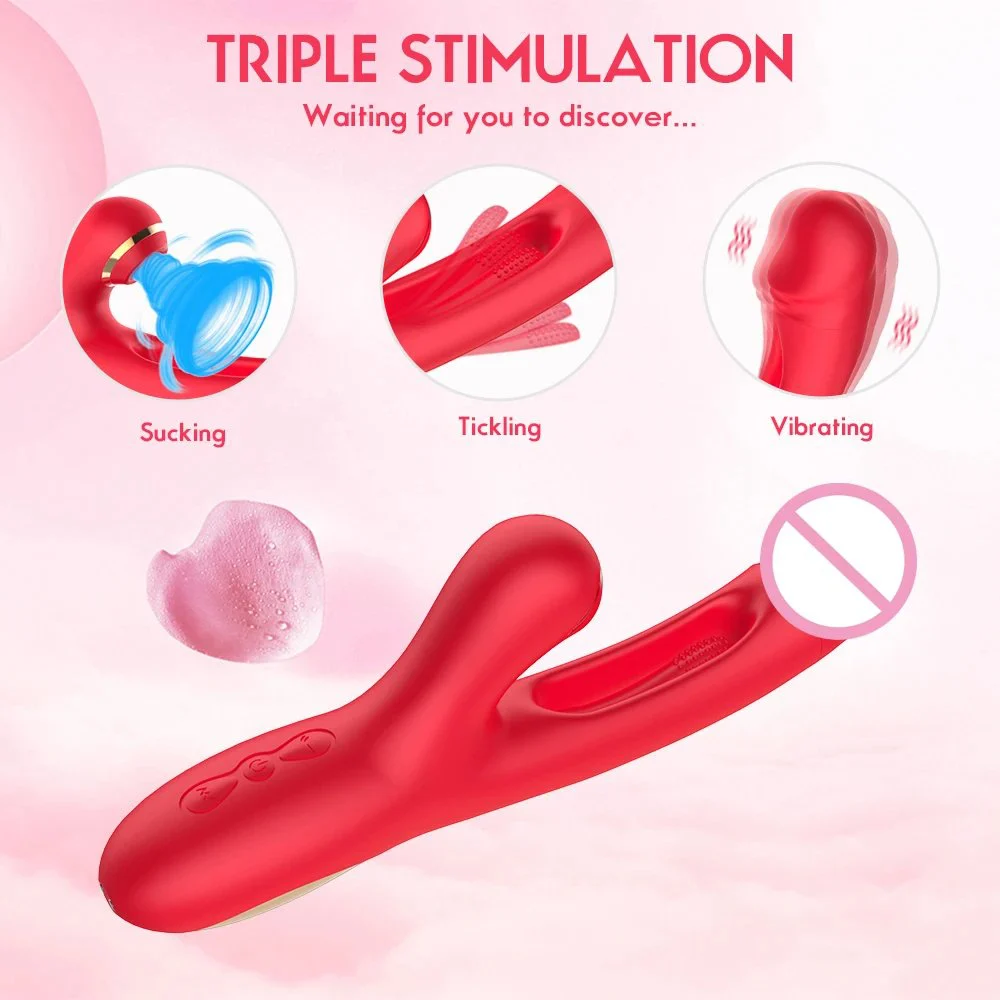 3 in 1 Women Masturbation Sex Toys 7 Frequencies Vibration G Spot Stimulator Dildo Vibrator