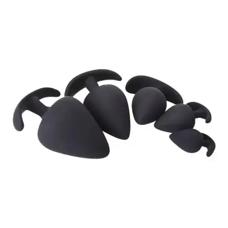 5PCS Anal Masturbation Sex Toy Anus Dilator Kit Prostate G-spot Massager Silicone Butt Plug Anal Plug Set for Women Men Gay