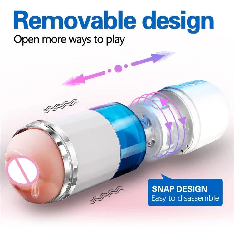 Removable Design Oral Sex Toys for Men Glans Training Tool Automatic Rotation Male Masturbation Cup