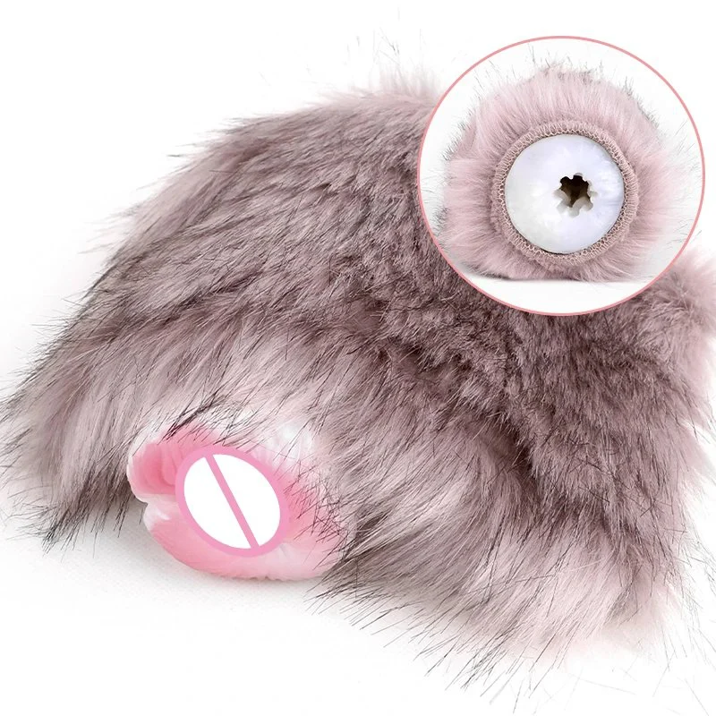 Male Dog Cup Silicone Masturbator Suction Cup Toy Soft Realistic Stimulation Pocket Masturbator for Adults