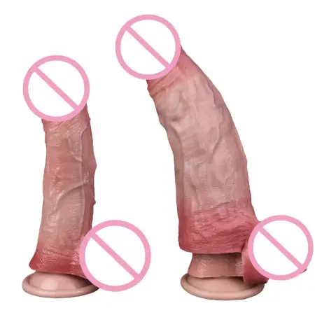 Experience a Strong Sense of Male Sex Toys Effectively Extend the Penis Simulation Dildo Sets Applicable Silicone