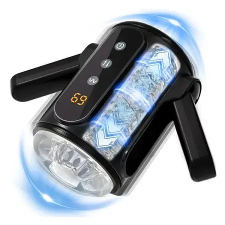 Dual Handle Sucking Male Masturbator Automatic Telescopic Massage Apparatus Sex Toys for Men