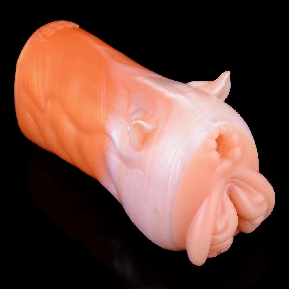 Male Fantasy Masturbator Animal Masturbator Cup Artificial Fantasy Monster Male Soft Silicone Corgi Masturbation Adult Toys