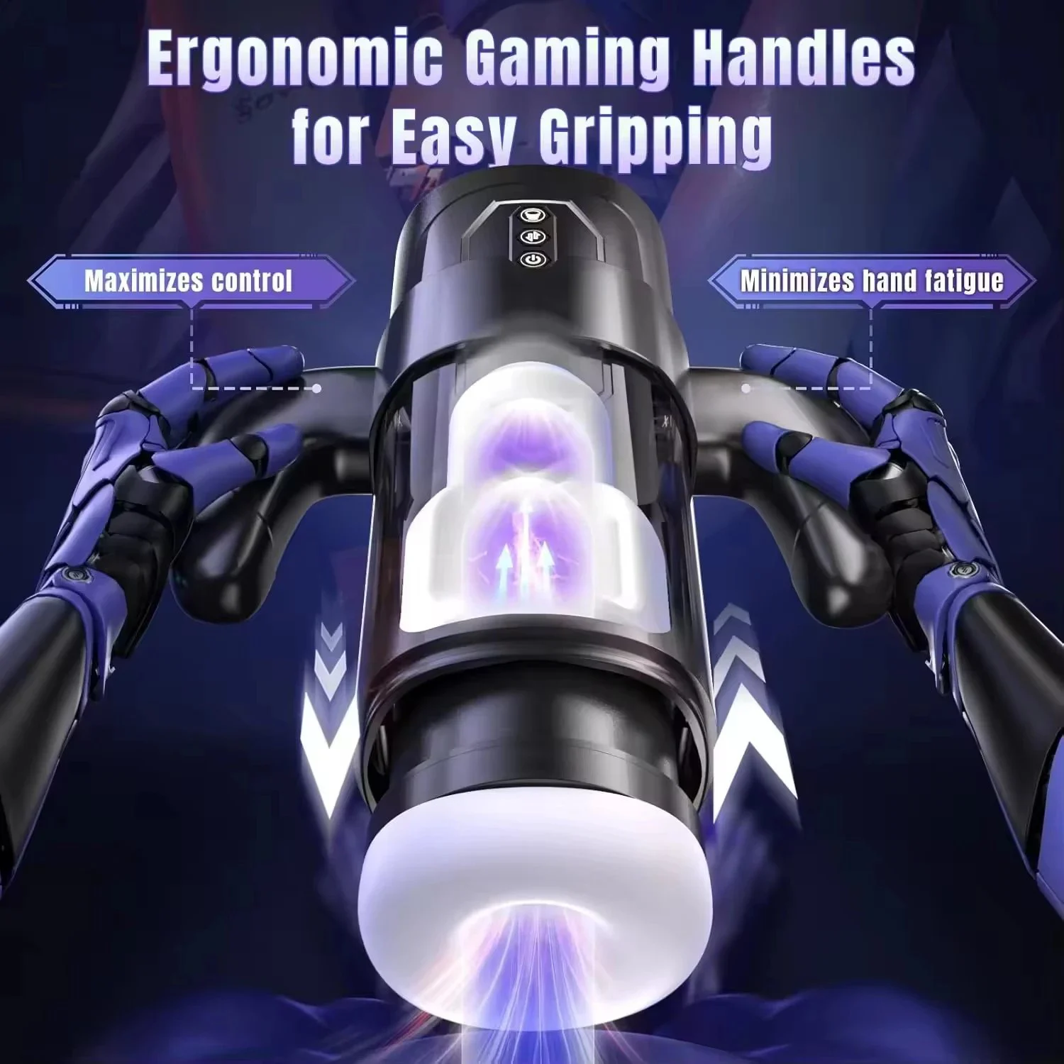 Electric Male Masturbator-100% Waterproof 6 Thrusting 3 Suction Functions Real Touch Feeling Customized Color Masturbation
