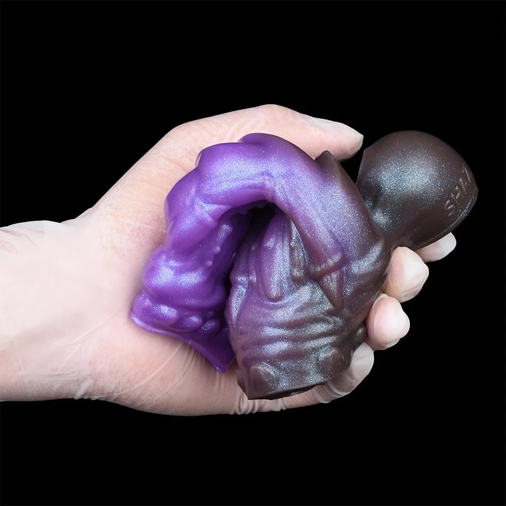 Fantasy Penis Sleeve Monster Alien Sleeve Adult Anal Realistic Sex Toy Sheath Platinum Silicone Wearable Demon with Open Head