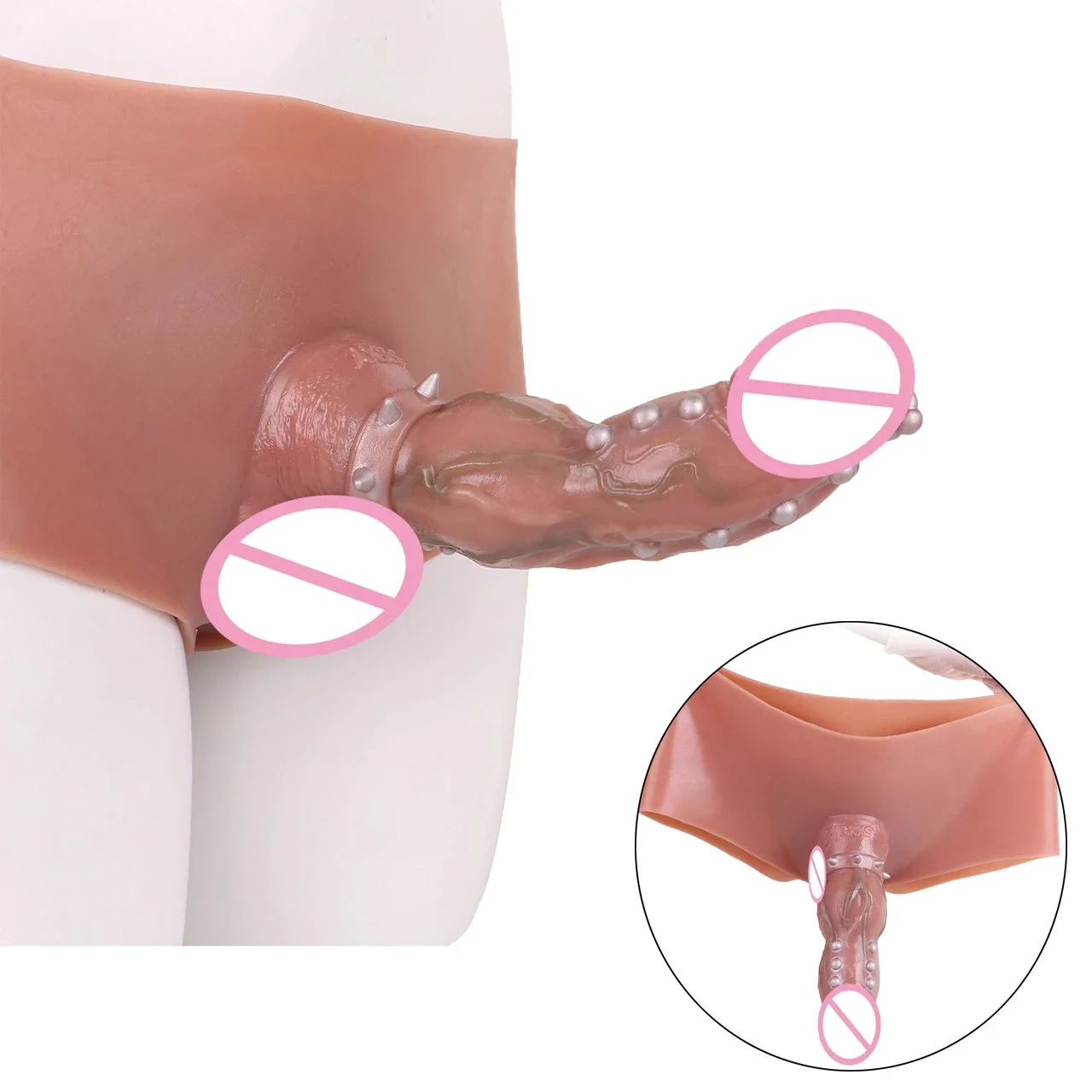 Enlargement Sex Toys Reusable Condoms Delay Ejaculation Erotic Couple Tool