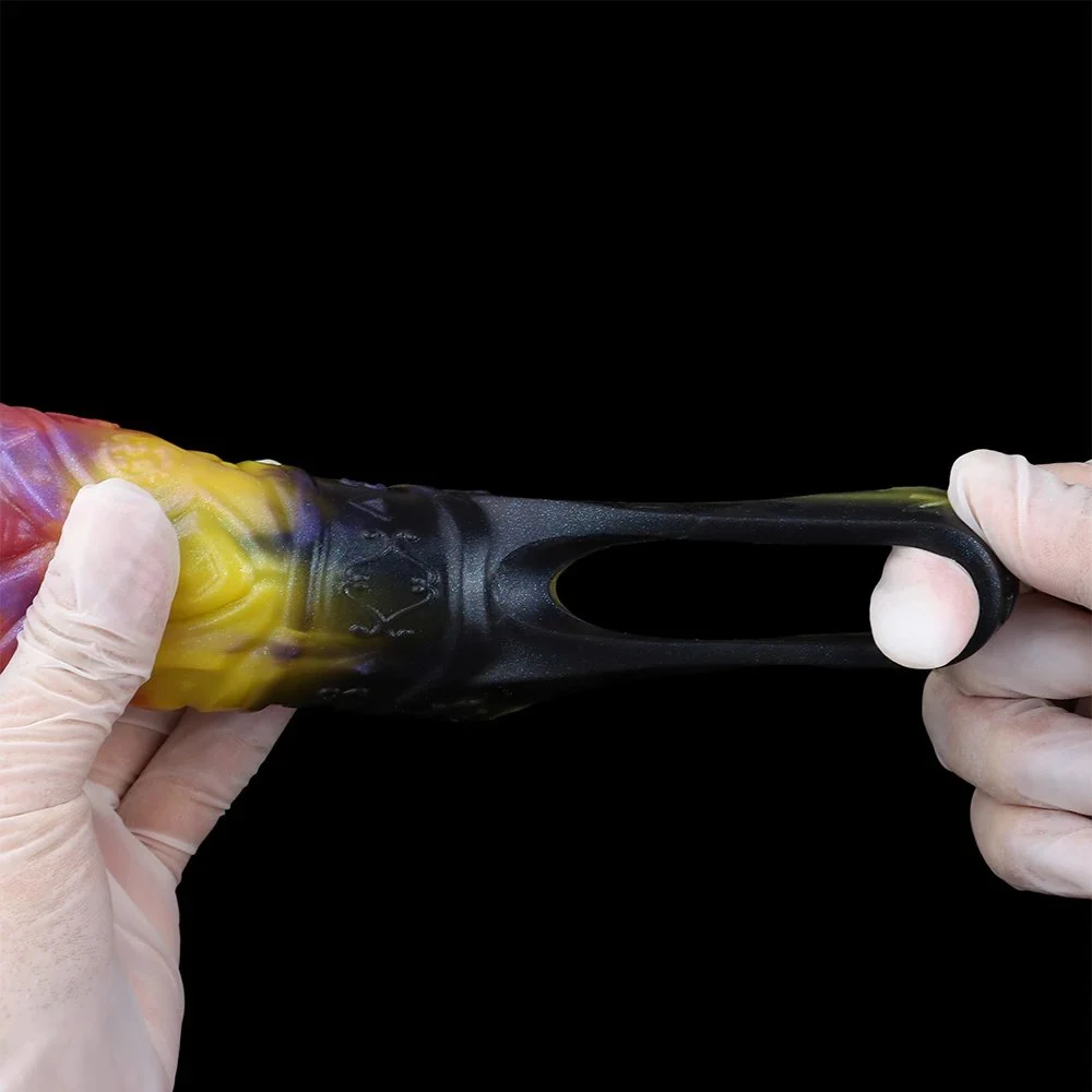Fantasy Monster Lion Ulkar Dildo Penis Enlargement Sleeve Silicone Open Male Penis Extender Sex Toys