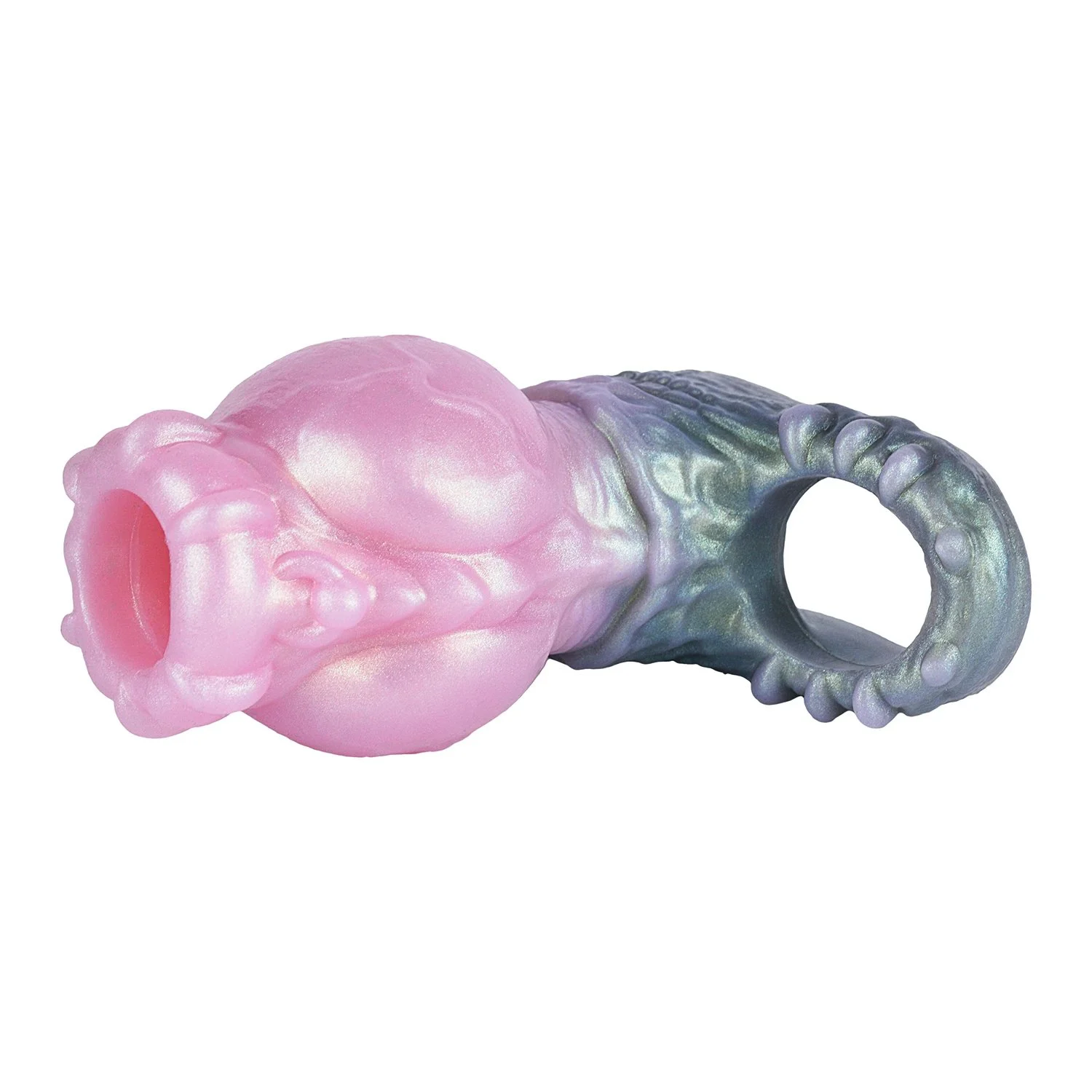 Fantasy Penis Sleeve Dog Knot Design Realistic Male Penis Extender Three Sizes Available Safe Silicone Material