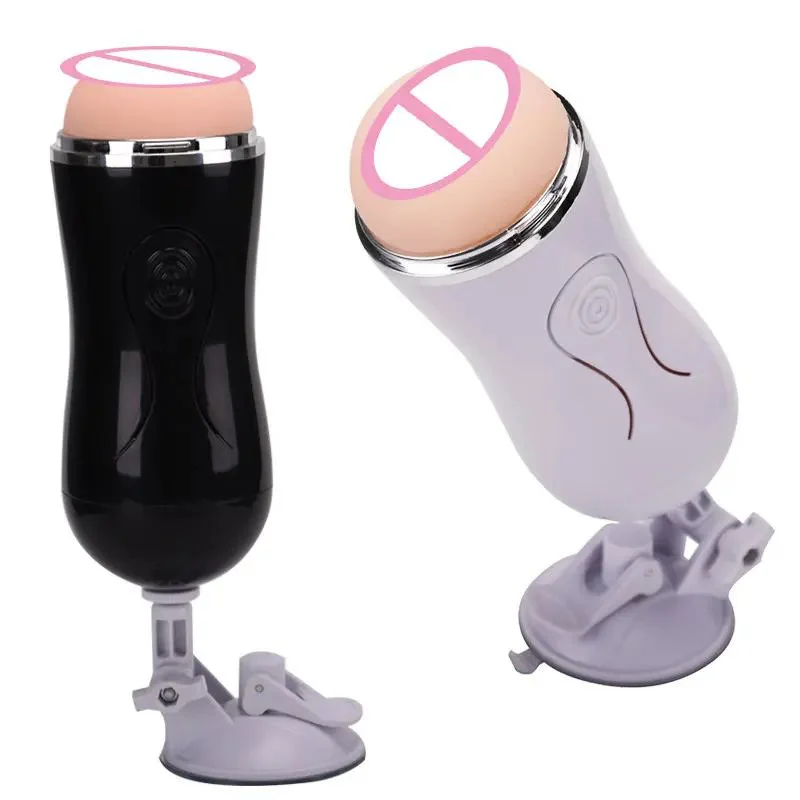 Male Masturbator with Suction Cup Aircraft Cup Sex Toys for Male Masturbation